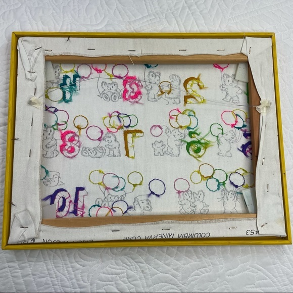 Vintage hand stitched number nursery decor - Picture 8 of 9